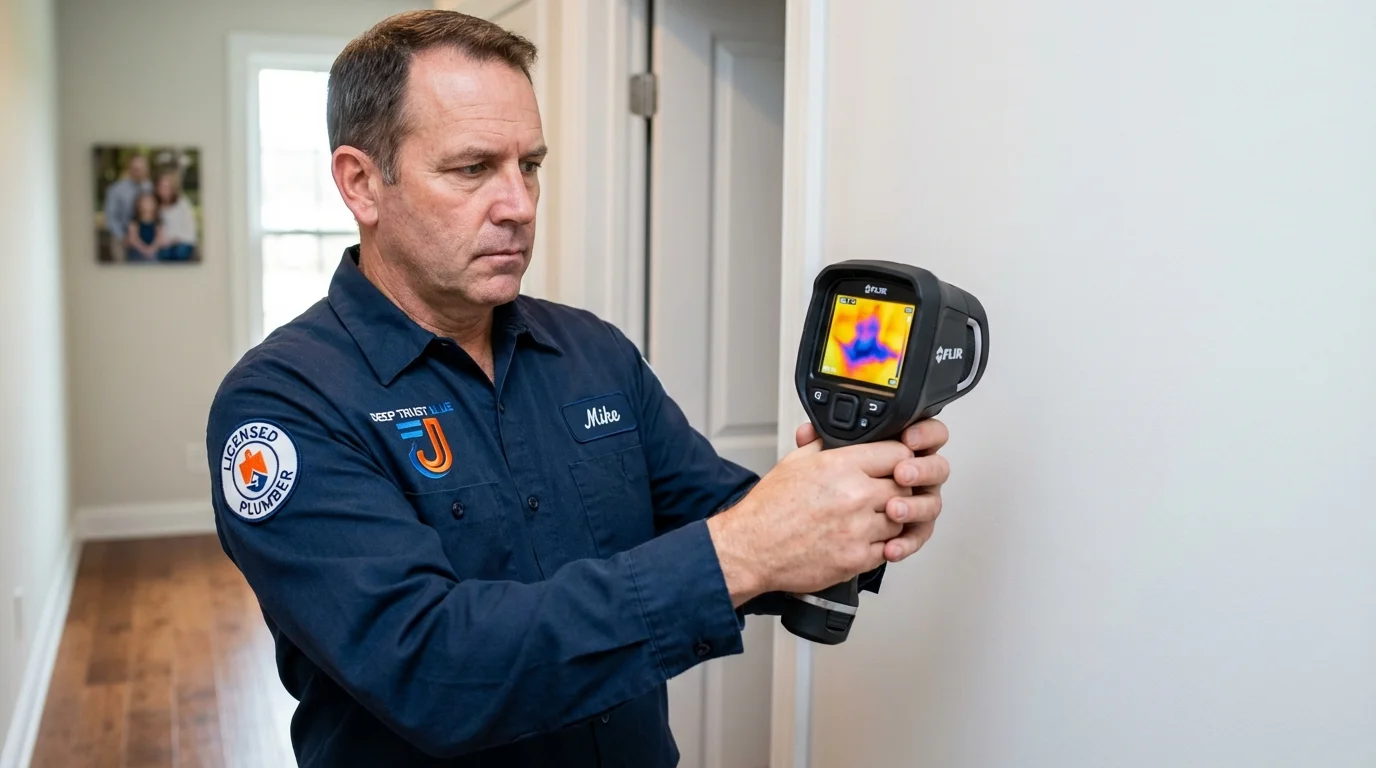 Thermal imaging leak detection by Johns Plumbing LLC in Sterling